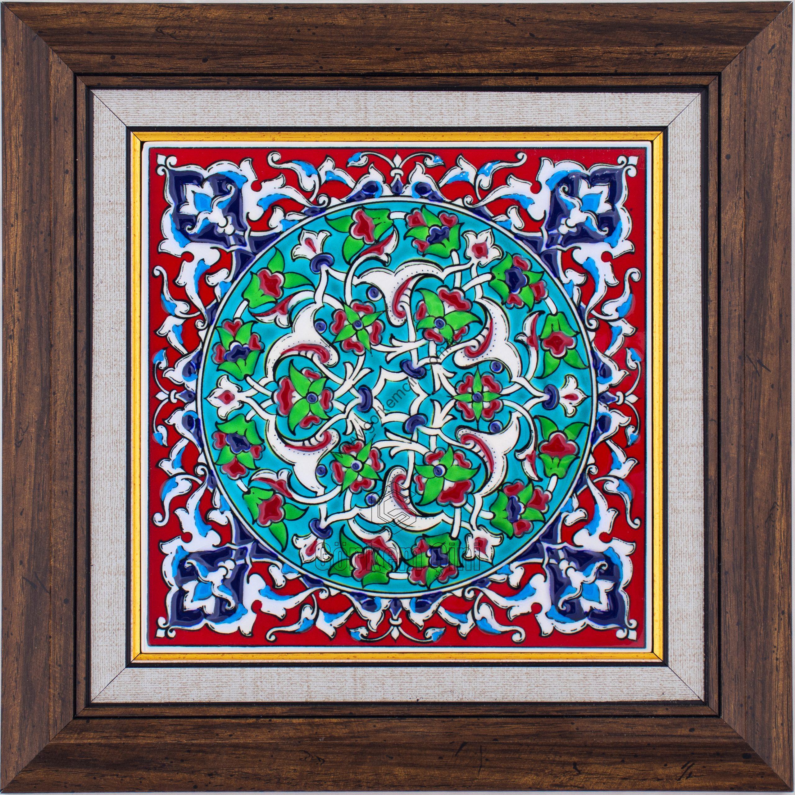 20X20-GÇ205-RUMİ-DESEN-TURKUAZ-ZEMİN
