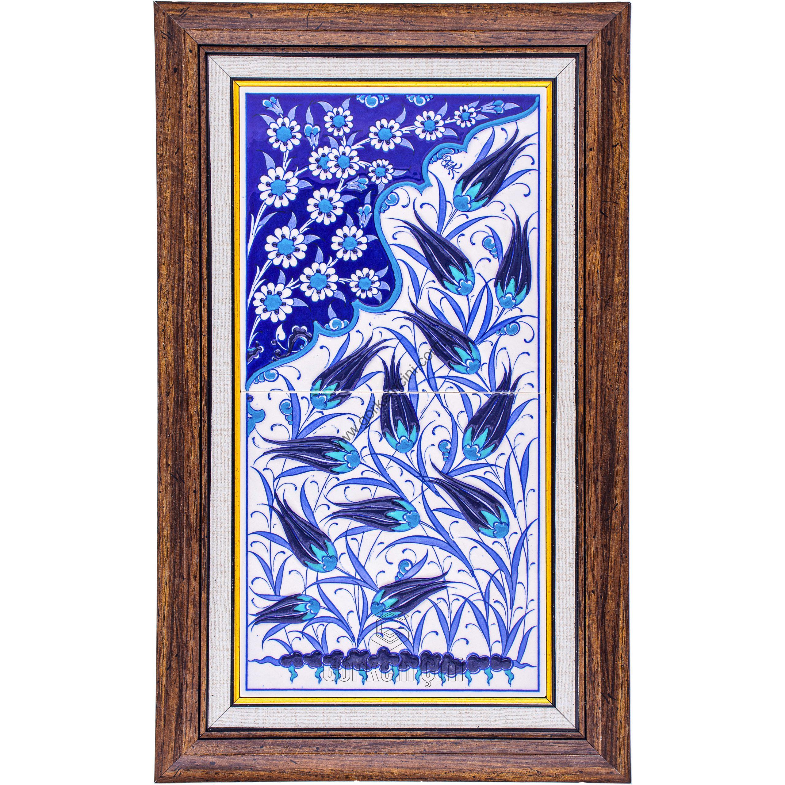 20X40-GÇ029-LALELİ-HAYAT-AĞACI-MAVİBEYAZ-KOBALT