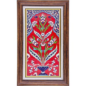 20X40-GÇ008-HANÇER-YAPRAKLI-DESEN-KIRMIZI