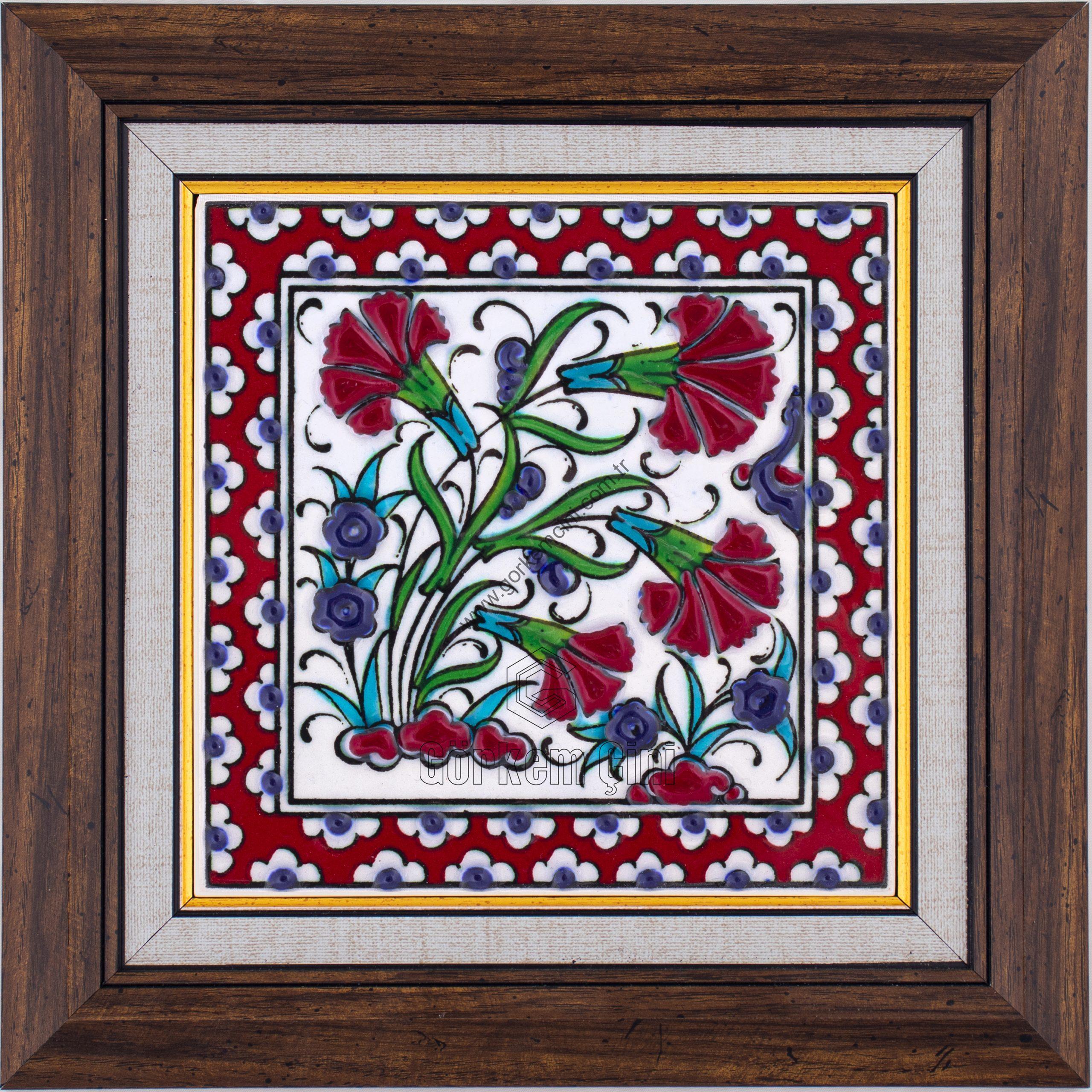 10X10-GÇ184-KARANFİLLİ-DESEN-KIRMIZI-ZEMİN