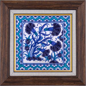 10X10-GÇ186-KARANFİLLİ-DESEN-MAVİBEYAZ-TURKUAZ-ZEMİN
