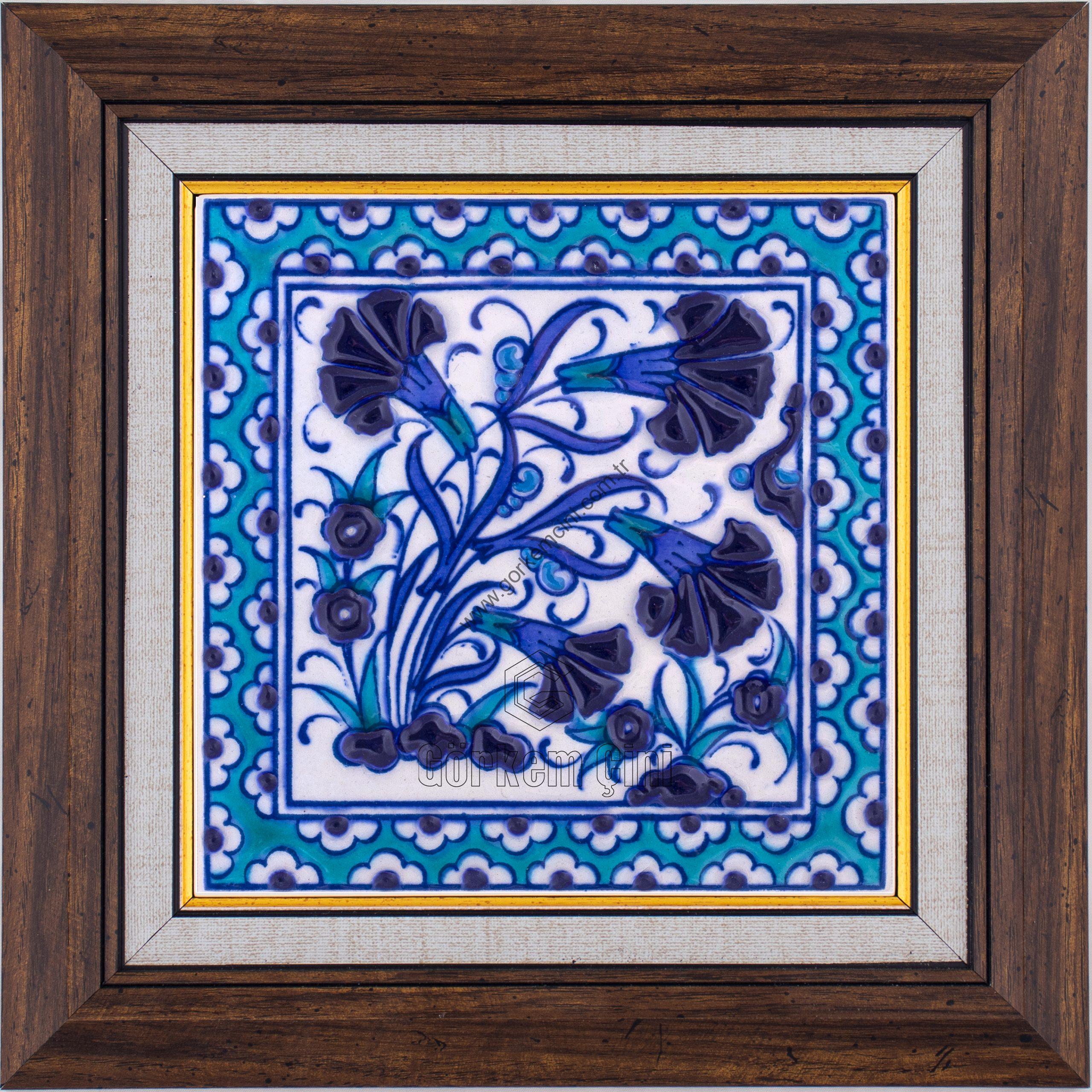 10X10-GÇ186-KARANFİLLİ-DESEN-MAVİBEYAZ-TURKUAZ-ZEMİN