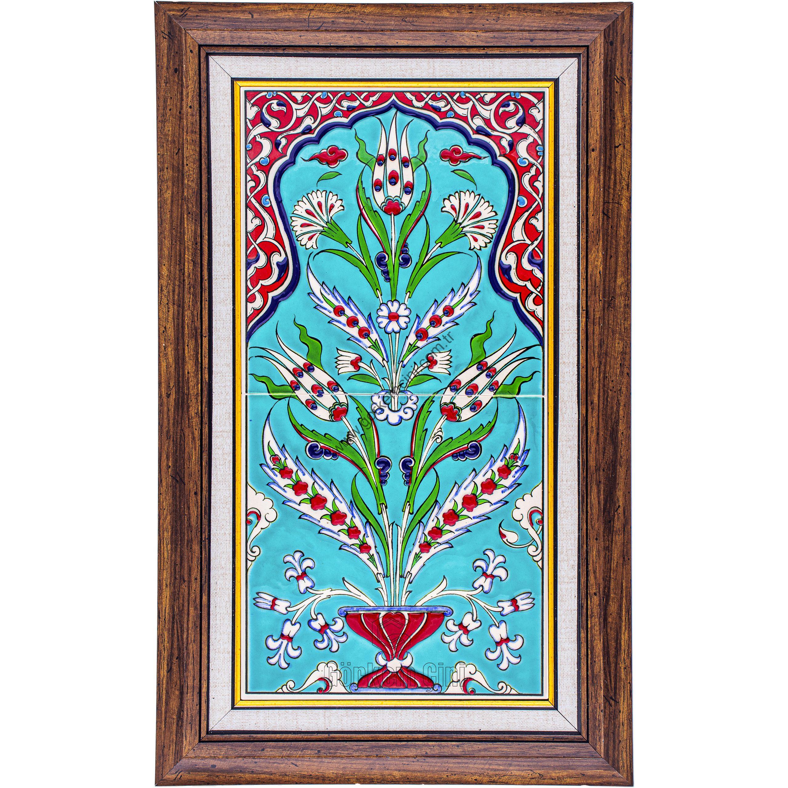 20X40-GÇ007-HANÇER-YAPRAKLI-DESEN-TURKUAZ