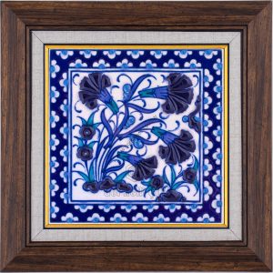 10X10-GÇ185-KARANFİLLİ-DESEN-MAVİBEYAZ-KOBALT-ZEMİN