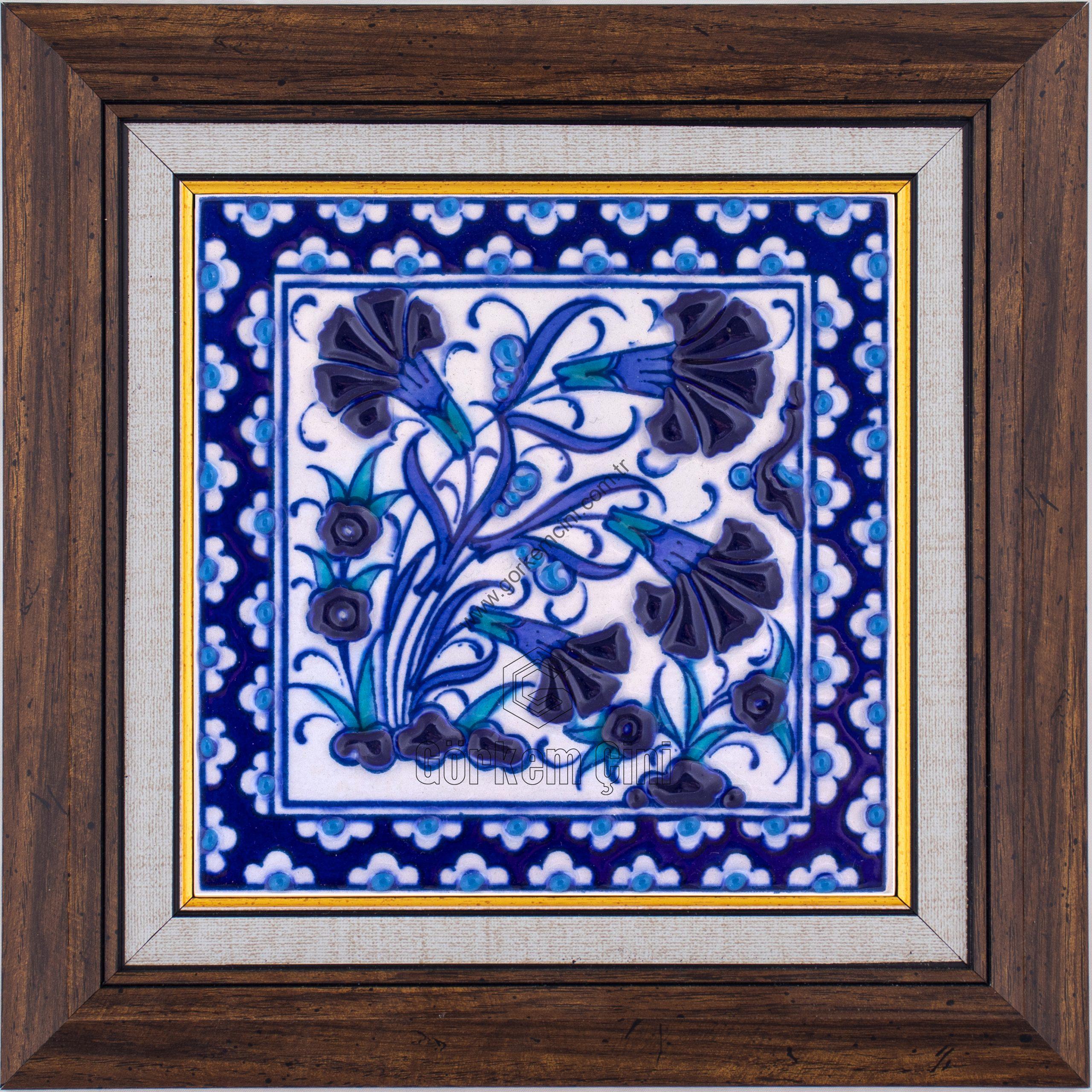 10X10-GÇ185-KARANFİLLİ-DESEN-MAVİBEYAZ-KOBALT-ZEMİN