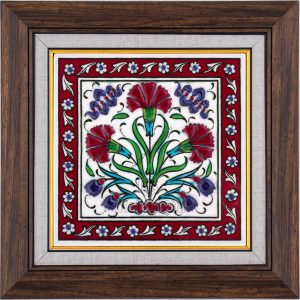 10X10-GÇ194-KARANFİLLİ-DESEN-KIRMZI-ZEMİN