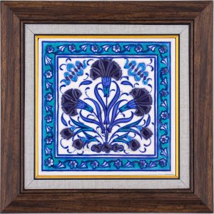 10X10-GÇ196-KARANFİLLİ-DESEN-MAVİBEYAZ-TURKUAZ-ZEMİN