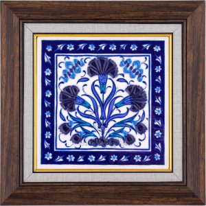 10X10-GÇ195-KARANFİLLİ-DESEN-MAVİBEYAZ-KOBALT-ZEMİN