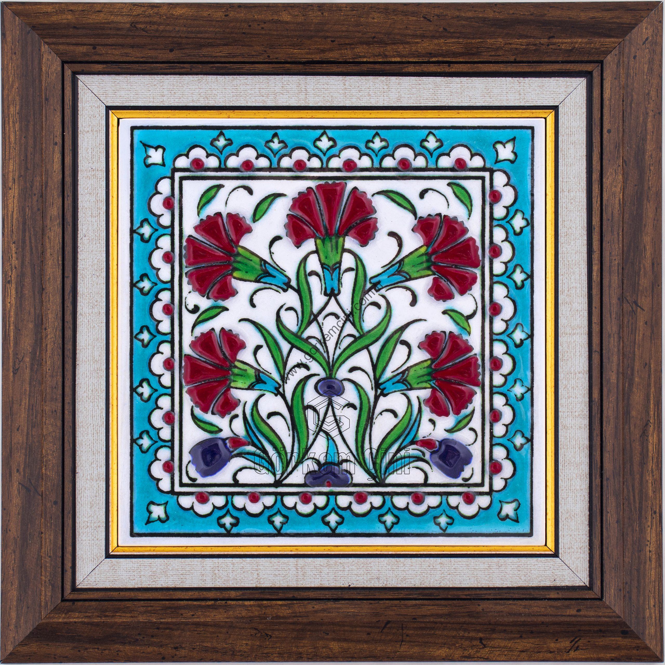 10X10-GÇ173-KARANFİLLİ-DESEN-TURKUAZ-ZEMİN
