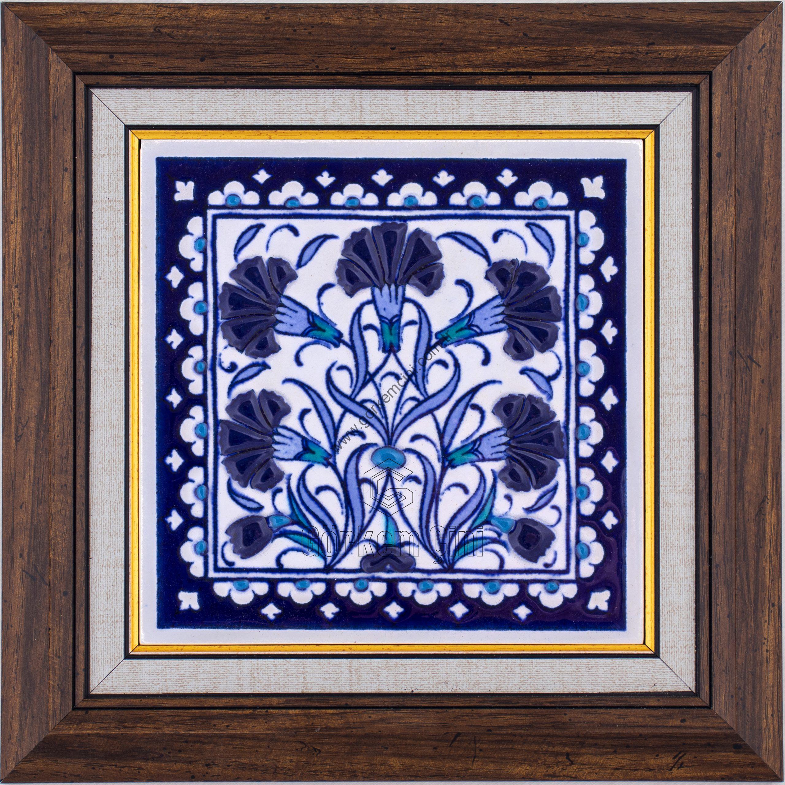 10X10-GÇ175-KARANFİLLİ-DESEN-MAVİBEYAZ-KOBALT-ZEMİN