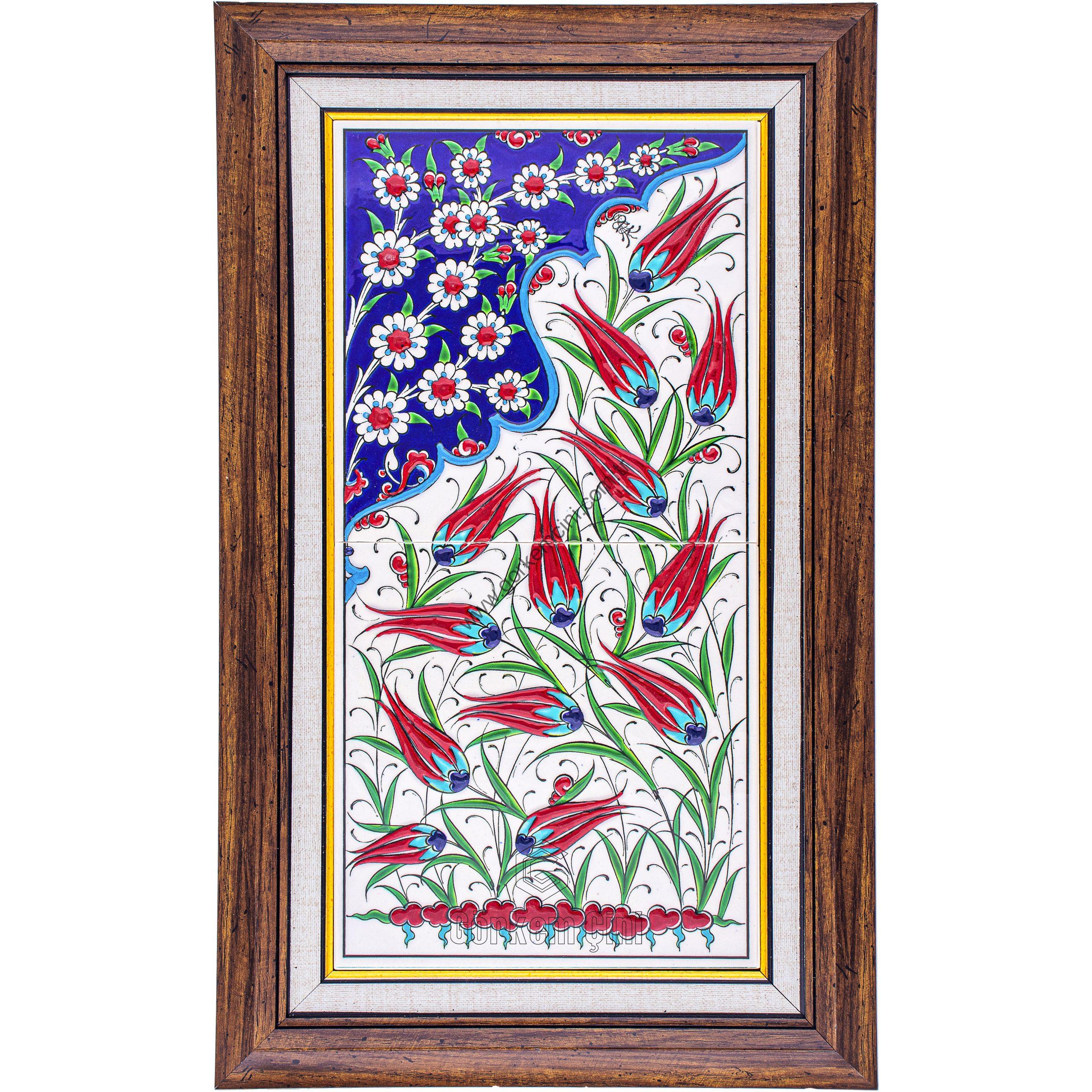 20X40-GÇ026-LALELİ-HAYAT-AĞACI-KOBALT