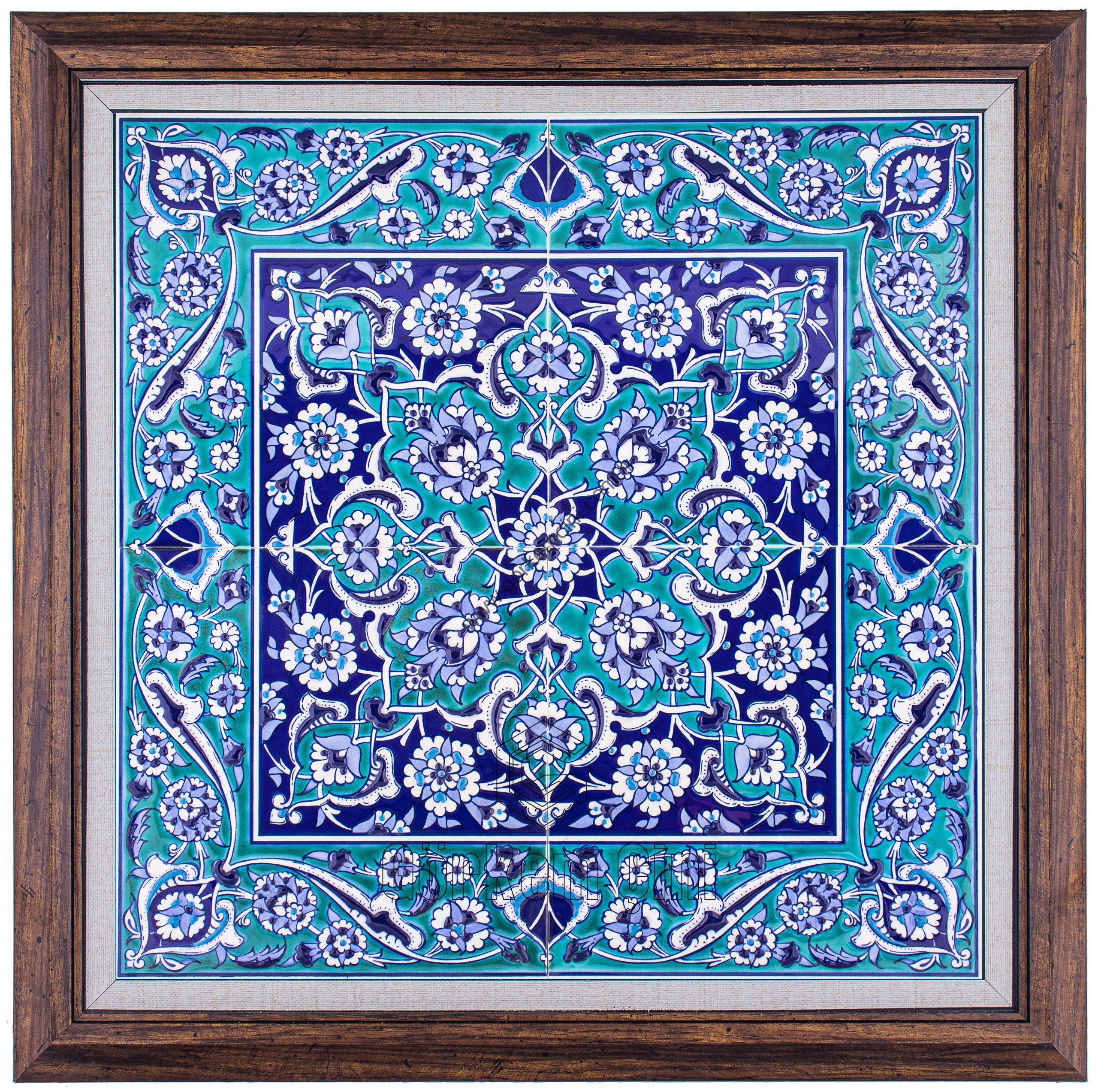 40X40-GÇ013-HATAYİLİ-RUMİ-DESEN-MAVİBEYAZ-TURKUAZ