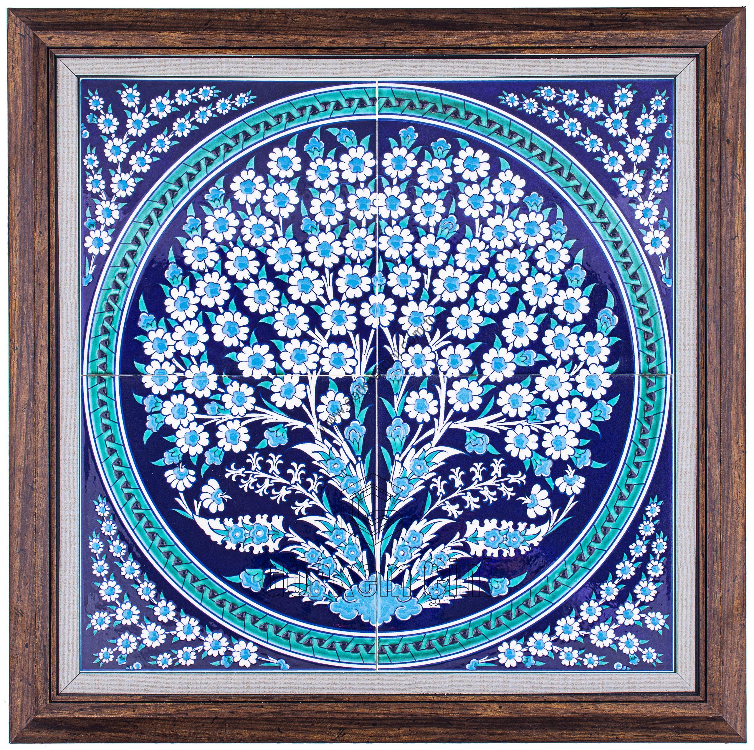 40X40-GÇ004-HAYAT-AĞACI-MAVİBEYAZ-KOBALT